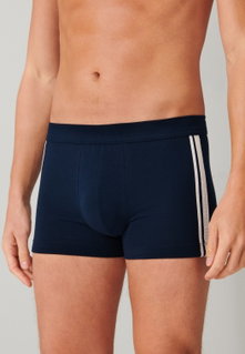 Schiesser Underwear Boxer Shorts 95/5 Stripes Dark Blue Men - 3 Pieces