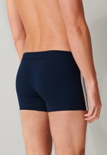 Schiesser Underwear Boxer Shorts 95/5 Stripes Dark Blue Men - 3 Pieces