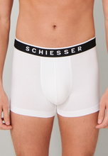 Schiesser Underwear Boxer Shorts 95/5 Elastic Waistband White Men - 3 Pack
