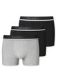 Schiesser Unterwäsche Boxershorts 95/5 Webgummibund schwarz/grau meliert Herren - 3 Stück