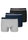 Schiesser Underwear Boxer Shorts 95/5 with Webbed Waistband in Black/Blue/Grey Men - Pack of 3