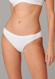 Schiesser Mini Briefs 95/5 (95% Cotton) Underwear White Women - Pack of 2