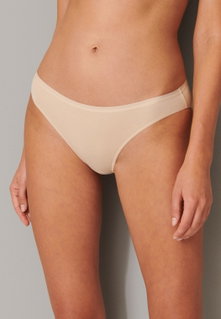 Schiesser Mini Briefs 95/5 (95% Cotton) Underwear Sand Brown Women - Pack of 2
