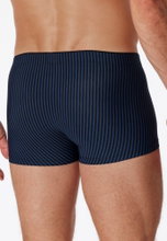 Schiesser Boxershorts Long Life Soft 174646 schwarz/navyblau gestreift Herren - 1 Stück
