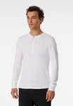 Schiesser Leisure Long Sleeve Shirt Revival Karl-Heinz White Men's