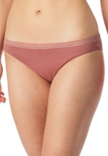 Schiesser Unterwäsche Rio-Slip Spitze Cotton Lace terracottarot/sand Damen - 2 Stück