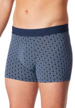 Schiesser Underwear Boxer Shorts 95/5 Woven Elastic Waistband 924 Men's Shorts Black/Blue Men's - Pack of 3