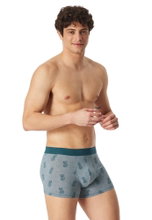 Schiesser Underwear Boxer Shorts 95/5 Woven Elastic Waistband 925 Men's Shorts Black/Green Men's - Pack of 3