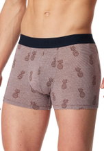 Schiesser Unterwäsche Boxershorts 95/5 Webgummibund 926 Herren-Shorts dunkelblau/braun Herren - 3 Stück