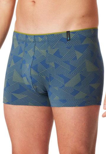 Schiesser Unterwäsche Boxershorts Long Life Soft Shorts Modal gemustert grasgrün - 1 Stück