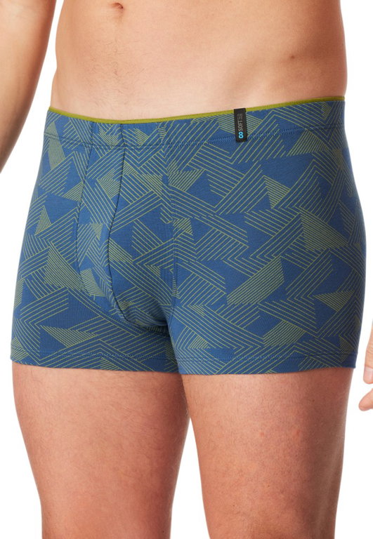 Schiesser Unterwäsche Boxershorts Long Life Soft Shorts Modal gemustert grasgrün - 1 Stück