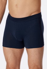 Schiesser Unterwäsche Boxershorts Organic Cotton (Comfort Fit) gemustert nachtblau Herren - 1 Stück