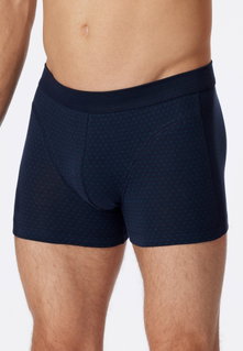 Schiesser Unterwäsche Boxershorts Organic Cotton (Comfort Fit) gemustert nachtblau Herren - 1 Stück