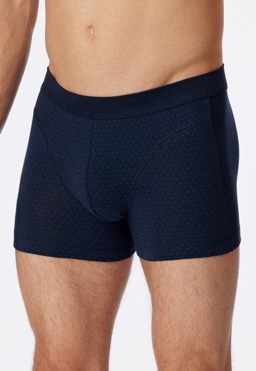 Schiesser Underwear Boxershorts Organic Cotton (Comfort Fit) patterned dark blue men - 1 piece