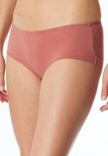 Schiesser Unterwäsche Pantys Cotton Lace beige/sienarot Damen - 2 Stück