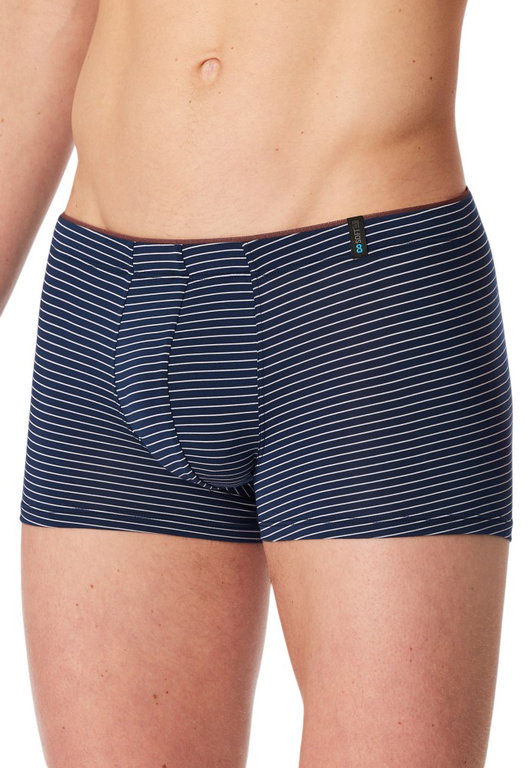 Schiesser Unterwäsche Boxershorts Long Life Soft Modal Streifen admiralblau Herren - 1 Stück