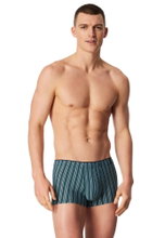 Schiesser Boxershorts Long Life Soft 183146 grün gestreift Herren - 1 Stück