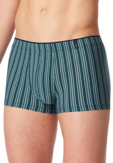 Schiesser Long Life Soft Boxershorts 183146 green striped men's - 1 piece