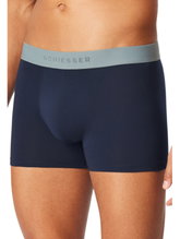 Schiesser Underwear Boxer Shorts 95/5 Organic Cotton Woven Elastic Waistband Multicoloured Dark Blue Men's - Pack of 5