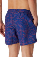 Schiesser Badehose Webware gemustert blau/rot Herren