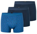 Schiesser Unterwäsche Boxershorts 95/5 Webgummibund 923 Herren-Shorts dunkelblau/blau Herren - 3 Stück