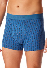 Schiesser Underwear Boxer Shorts 95/5 Woven Elastic Waistband 923 Men's Shorts Dark Blue/Blue Men - 3 Pieces