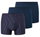 Schiesser Unterwäsche Boxershorts 95/5 Organic Cotton mehrfarbig dunkelblau/gestreift 922 Herren - 3 Stück