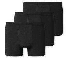 Schiesser Underwear Boxer Shorts 95/5 Organic Cotton Black Men - 3 Pack