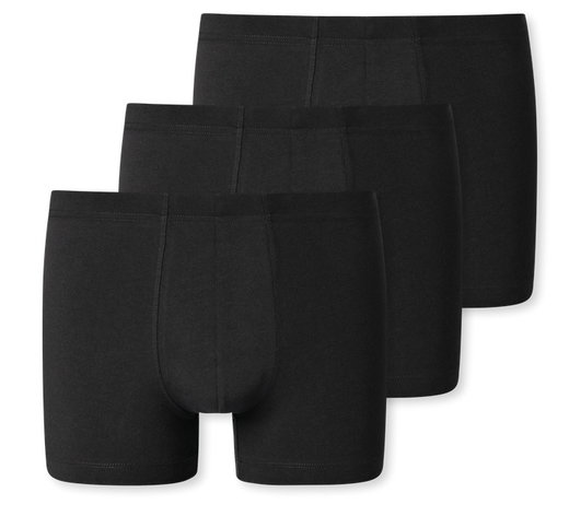 Schiesser Unterwäsche Boxershorts 95/5 Organic Cotton schwarz Herren - 3 Stück