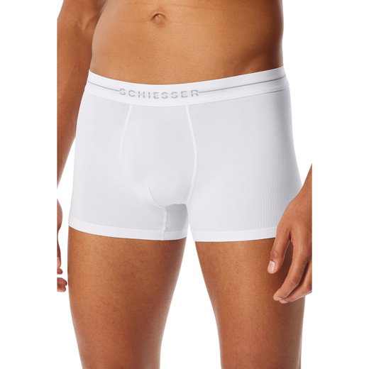 Schiesser Unterwäsche Boxershorts Cotton Flex weiss Herren - 2 Stück