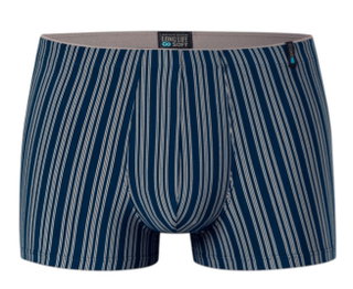 Schiesser Bokserki Long Life Soft 183146 ciemnoniebieskie w paski męskie - 1 sztuka