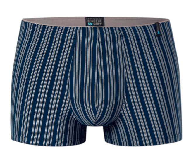 Schiesser Long Life Soft Boxershorts 183146 dark blue striped for men - 1 piece