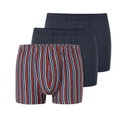 Schiesser Unterwäsche Boxershorts 95/5 Organic Cotton mehrfarbig dunkelblau/gestreift 920 Herren - 3 Stück