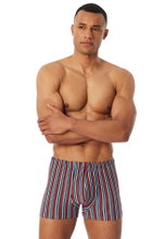 Schiesser Underwear Boxer Shorts 95/5 Organic Cotton Multi-coloured Dark Blue/Striped 920 Men's - Pack of 3