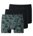 Schiesser Unterwäsche Boxershorts 95/5 Organic Cotton schwarz/dunkelbraun Herren - 3 Stück