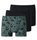 Schiesser Underwear Boxer Shorts 95/5 Organic Cotton black/dark brown Men - 3 Pack