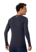 Schiesser Freizeit Langarmshirt Revival Karl-Heinz graphitgrau Herren