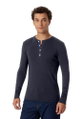 Schiesser Freizeit Langarmshirt Revival Karl-Heinz graphitgrau Herren