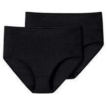 Schiesser Midi Slip Modal Essentials Unterwäsche schwarz Damen - 2 Stück