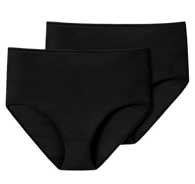 Schiesser Midi Slip Modal Essentials Unterwäsche schwarz Damen - 2 Stück