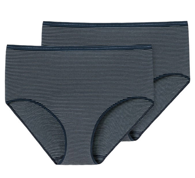 Schiesser Midi Slip Modal Essentials Unterwäsche nachtblau Damen - 2 Stück
