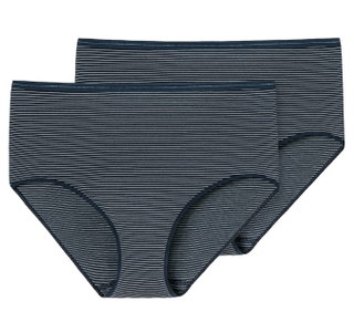 Schiesser Midi Slip Modal Essentials Underwear Night Blue Ladies - 2 Pieces
