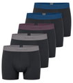 Schiesser Unterwäsche Boxershorts 95/5 Organic Cotton Webgummibund mehrfarbig schwarz Herren - 5 Stück