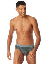 Schiesser Rio Slip Organic Cotton Web Elastic Waistband (Briefs) dark blue/mineral green/striped men's - 3 pieces