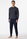 Schiesser Unterwäsche Schlafanzug Dark Sapphire Organic Cotton lang - gemustert dunkelblau Herren