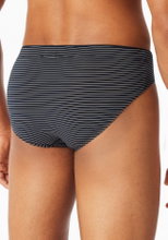 Schiesser Underwear Slip Long Life Soft Supermini Striped Night Blue Men's - 1 Piece