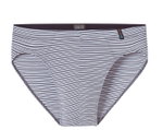 Schiesser Unterwäsche Slip Long Life Soft Supermini Modal Streifen graphitgrau Herren - 1 Stück