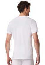 Schiesser T-Shirt V-Ausschnitt Premium Cotton Kurzarm (95% Bio-Baumwolle) Unterwäsche weiss Herren
