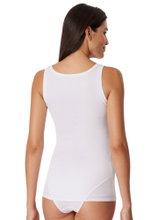Schiesser Tank-Top Pure Rib Unterwäsche weiss Damen