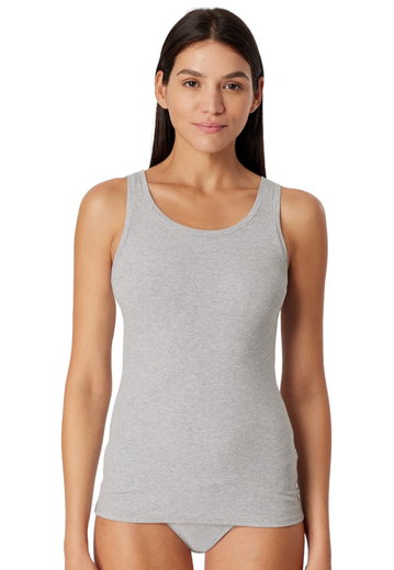 Schiesser Tank Top Pure Rib Underwear Grey Ladies